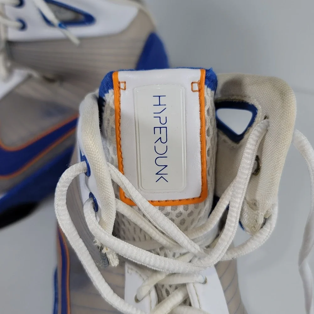 Nike Rare Hyperdunk 2008 White Blue Orange Burst Men's Basketball Shoes Size 11